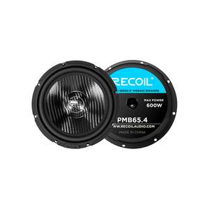 Car Speakers: Recoil PMB65.4 Echo Pro 6.5-Inch High-Power Midbass Speaker 300W RMS