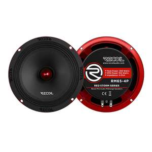 Recoil RM65-4P 6.5-Inch Red Storm Series High-Power Midrange Speaker 125W RMS