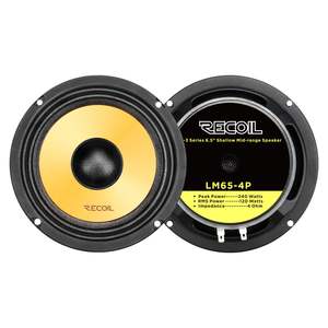 Car Speakers: Recoil LM65-4P 6.5-Inch High-Power Midrange PRO Speaker 200W RMS
