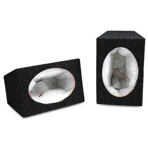 Car Audio: SPEAKER BOX 6" X 9" BLACK CARPET SMALL (PAIR)