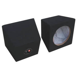 Car Audio: SPEAKER BOX 6.5" BLACK CARPET (PAIR)