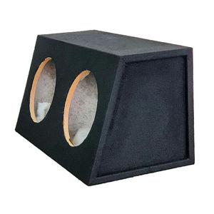 SUBWOOFER BOX FOR 2 x 10" SUB DOUBLE BLACK FOR 2 x 10" SUB DOUBLE BLACK