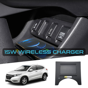 Honda Compatible Carplay Stereos Tools Accessories: Wireless Charger For Honda Vezel / HR-V / XR-V 2015-2021 15W Fast Charging For Mobile Phone