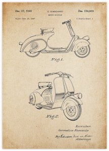 Vespa Patent Vintage