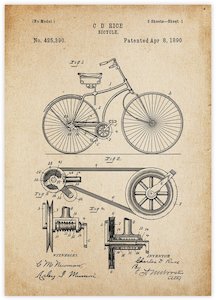 Bicycle Patent Vintage