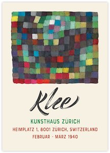 Abstract Art: Klee Exhibition Poster