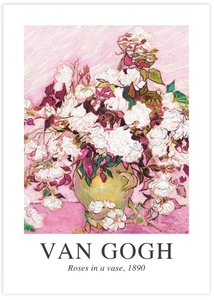 Vincent Van Gogh: Roses in a Vase