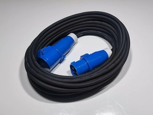 Power Leads: 15 Meter 1.5mm Neoprene 16A Power Lead IP44 or IP67