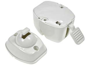 Door Catch Lever Release - White