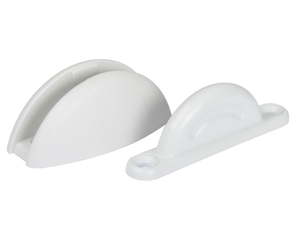 Door Step Hatches: Door Catch Plopp - White