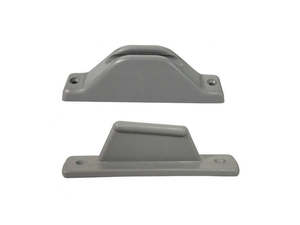 Door Step Hatches: Door Catch Large Wedge - Grey