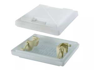 Windows Ventilation: MPK 4-Way Push Up Roof Vent 280 x 280mm - Dome Only w/ Fixings Attached
