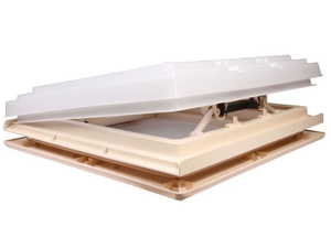 Windows Ventilation: MPK 4-Way Push up Skylight/Roof Vent 400 x 400mm - White