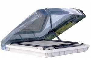 Windows Ventilation: Remis RemiTop Vario II Skylight/Roof Vent Wind Up 400x400mm - Crystal