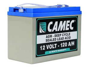 Solar: Camec 120AH AGM Deep Cycle SLA Battery