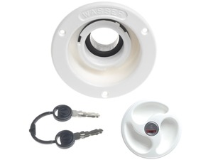 Water Inlet Lock & Keys White