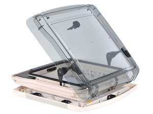 Roof Vents Ventilation Roofvents: Remis RemiTop Vario II Skylight/Roof Vent Push-up Click Stay 400x400mm - Crystal