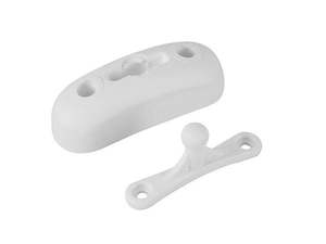Door Step Hatches Entry Door Parts: Door Catch / Hatch Retainer Ball Style - White