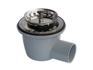 Products: 28mm Sink Waste Angled 90 Deg + Strainer