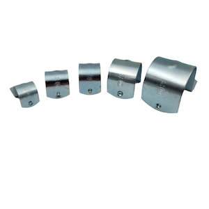 Brand_Smiths: 20mm Galvanized Zinc Plated Half Saddle - 100 pack