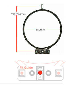 Oven Elements: 2100W Fan element