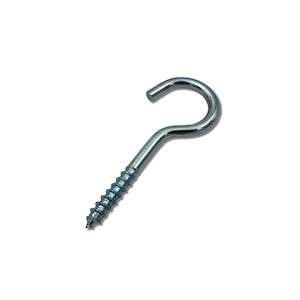 Metal Hardware: Cup Hook 100mm Bright Zinc Plate
