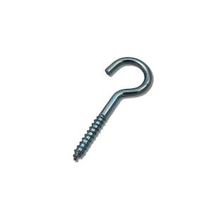 Metal Hardware: Cup Hook 70mm Bright Zinc Plate