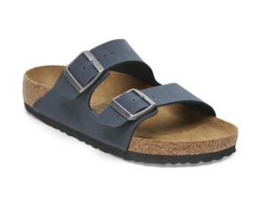 Birkenstock Shoes: BIRKENSTOCK ARIZONA BIRKIBUC (REGULAR WIDTH) BASALT