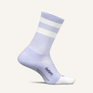 Shoe Accessories: FEETURES ELITE LIGHT CUSHION MINI-CREW - LILAC/HIGH TOP STRIPE