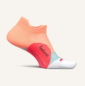 FEETURES ELITE LIGHT CUSHION NO-SHOW TAB - VIBRANT REEF