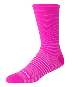 NEW BALANCE PRO RUN CREW SOCK 1 PAIR PINK HEAT
