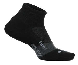 FEETURES MERINO ULTRA LIGHT CUSHION QUARTER BLACK