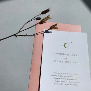 Lunar Invitation + Details Card Package
