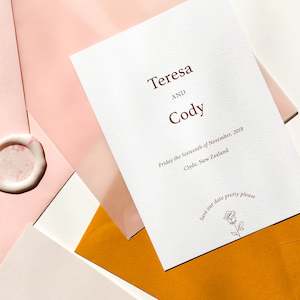 Rosalie Save The Date Card