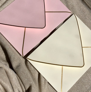 Embellishments: 40 x Gold Foiled Edge Envelopes -Ivory
