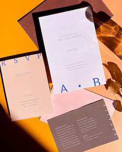 Alice Invitation + Details Card Package