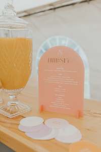 Tess: Tess Self Standing Bar Sign - A4