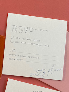 Charlie RSVP Card