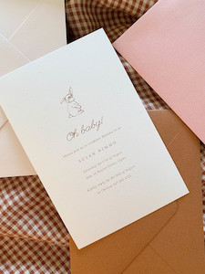 Little Ones: Rabbit Baby Shower Invitation