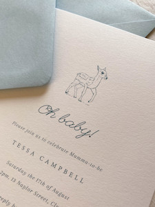 Fawn Baby Shower Invitation