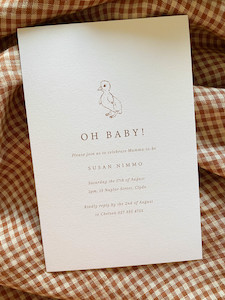 Little Ones: Duckling Baby Shower Invitation