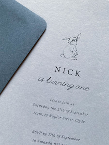 Little Ones: Rabbit Birthday Invitations