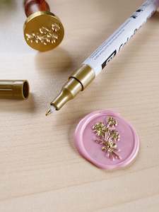 Wax Sealing Equipment: Gold Metallic Wax Pen
