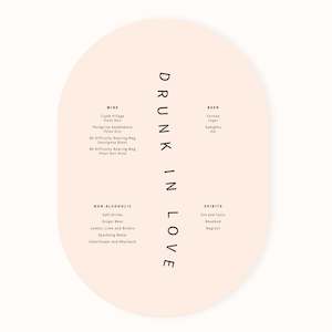 Signage: Marilyn Self Standing Bar Sign - A4