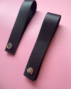 Leather Strap Set - Black