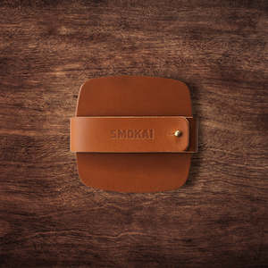 Leather Coaster Set - Tan