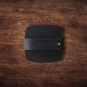 Leather Goods: Leather Coaster Set - Black