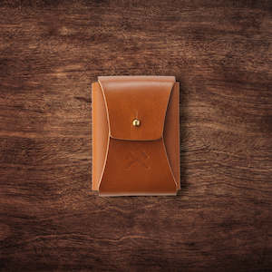 Leather Goods: Leather Card Holster - Tan