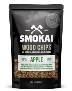 Smoking Wood: Premium Apple Wood Chips 6L (366 cu in)