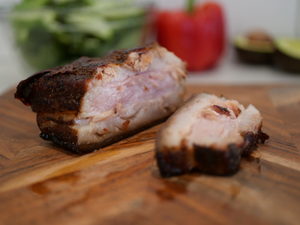 Products: Smoked Pork Belly (500g) Smokeland BBQ Low & Slow with Fire & Smoke